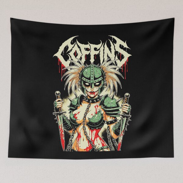 Item preview, Chained Carnage - Spiked Gladiator Anime Girl designed and sold by CoffinsArt.