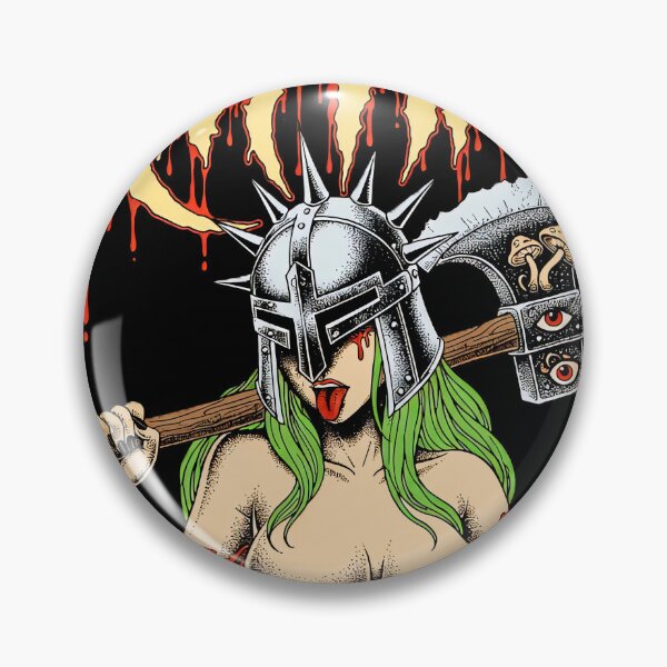 Item preview, Psychedelic Slaughter - Mushroom Executioner Anime Girl designed and sold by CoffinsArt.