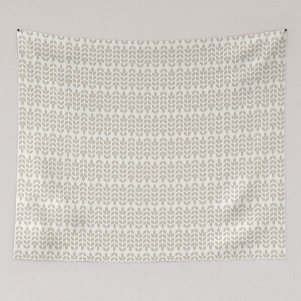 Item preview, Running Vine - accessible beige on cloud dancer designed and sold by Willow & Grace Designs.