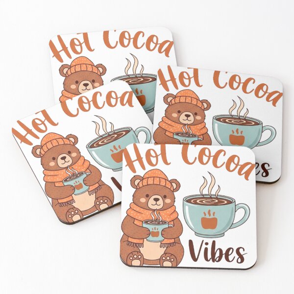 Aperçu de l'œuvre Cute Bear Hot Cocoa créée et vendue par Pollock.