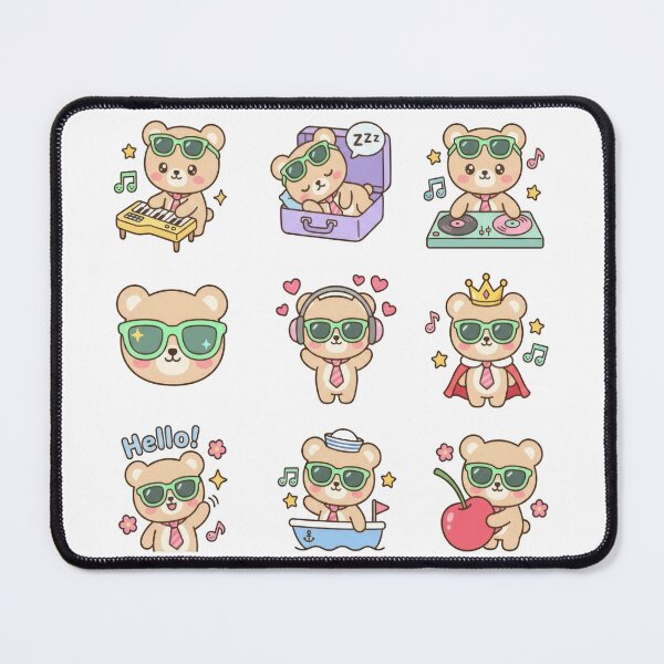 Item preview, Bear Retro 80s Japanese Sticker Sheet designed and sold by elglotonmusical.