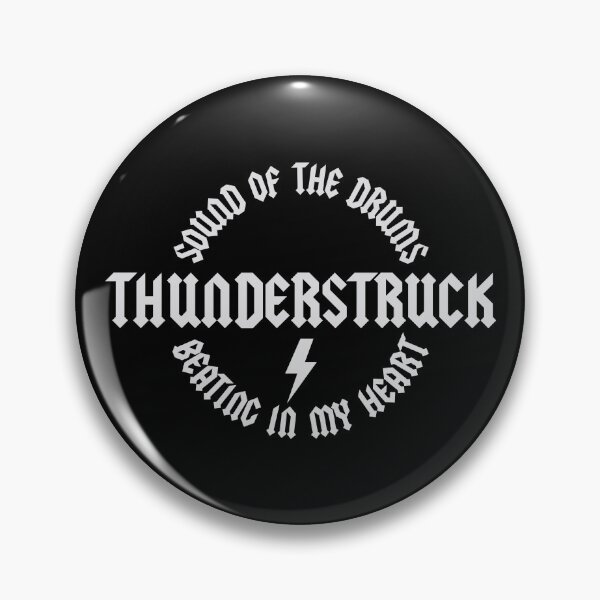 Item preview, Thunderstruck “Sound of the Drums” Vintage Rock – Minimalist Monochrome Music Graphic designed and sold by paulo silveira.