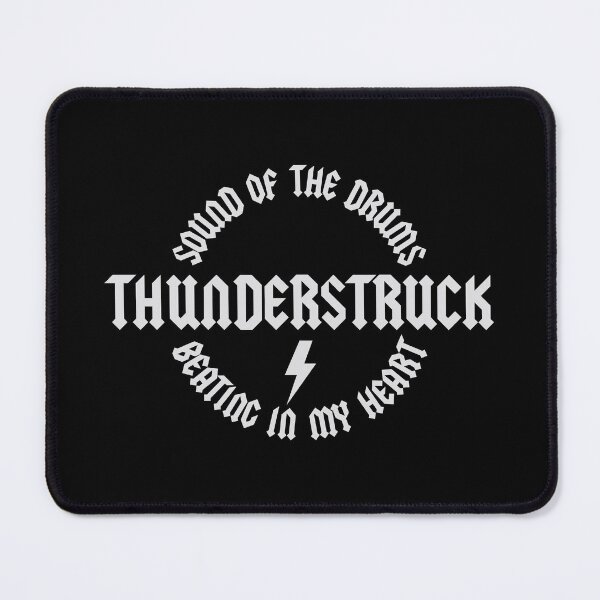 Item preview, Thunderstruck “Sound of the Drums” Vintage Rock – Minimalist Monochrome Music Graphic designed and sold by paulo silveira.