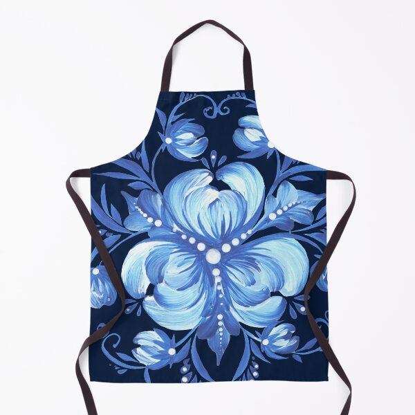 Item preview, blue flowers Ukrainian art Petrykivka art  designed and sold by Sunflower-7.