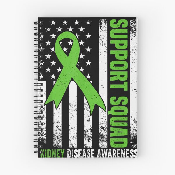 Item preview, Support Squad American Flag Green Ribbon USA Kidney Disease T-Shirt designed and sold by Mega Foo.