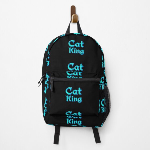 Item preview, Cat King in Blue Medieval Typography designed and sold by Memes N Lore .
