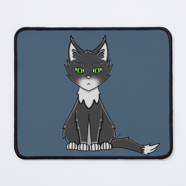 Item preview, Black and White Cat Green Eyes Art designed and sold by lilpoltergeist.