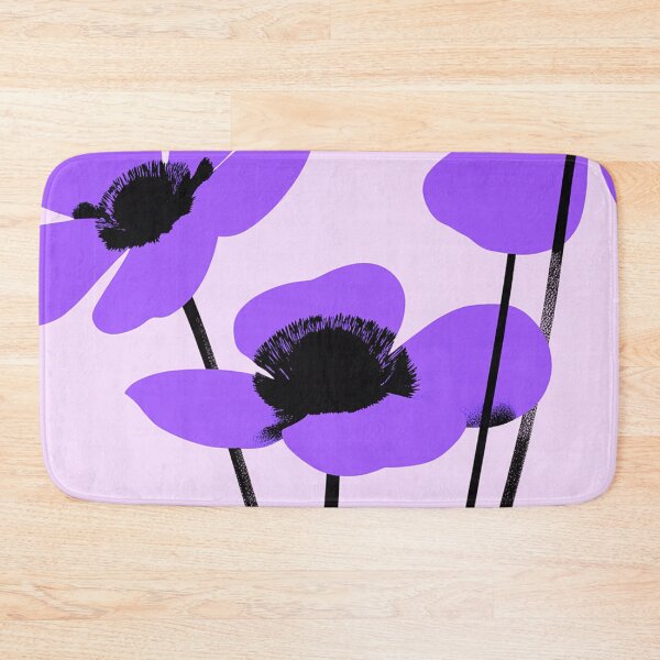 Item preview, Glam Art Deco Purple Floral Composition designed and sold by joycrysstudio.