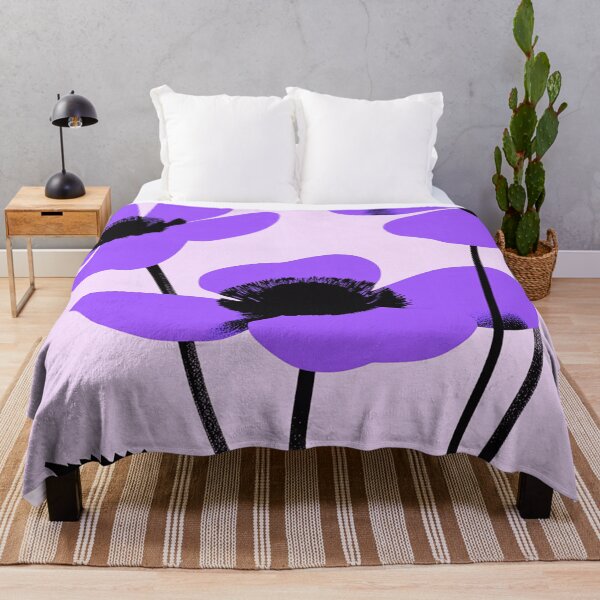 Item preview, Glam Art Deco Purple Floral Composition designed and sold by joycrysstudio.