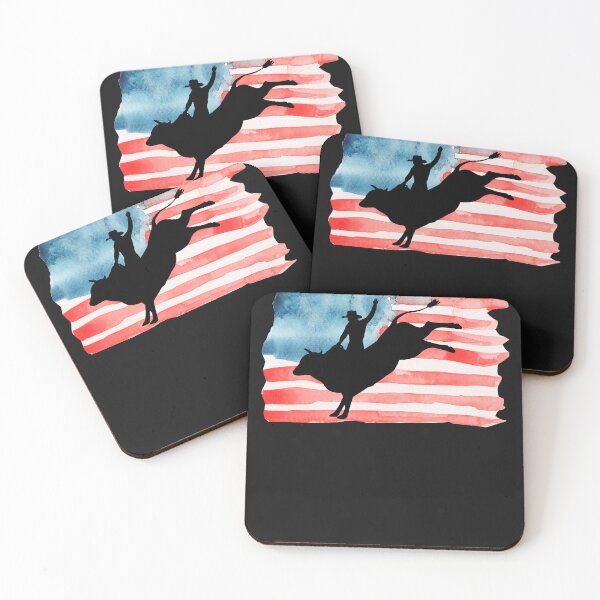 Item preview,  American  Bull Riding Cowboy Patriotic Rodeo Bull Rider designed and sold by erozzz.