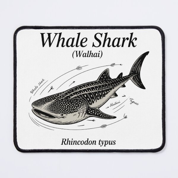 Item preview, Walhai - Whale Shark Vintage  – Rhincodon typus Ocean Marine designed and sold by JessArty ⭐⭐⭐⭐⭐.