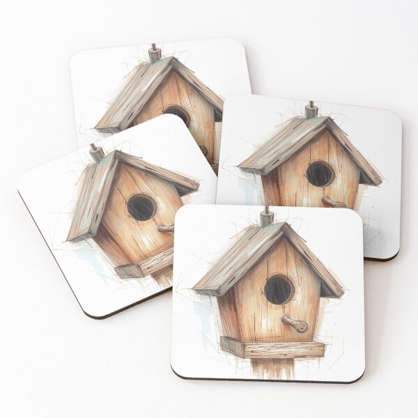 Item preview, Bird House Wall Art Décor, Colorful Print Home Décor, Birdwatcher Gift, Bird Lovers Present  designed and sold by colorleafz.