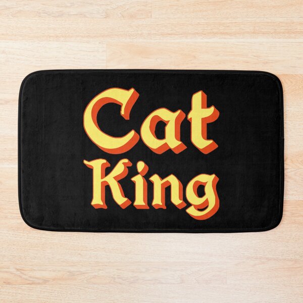 Item preview, Cat King in Yellow Medieval Typography designed and sold by Memes N Lore .