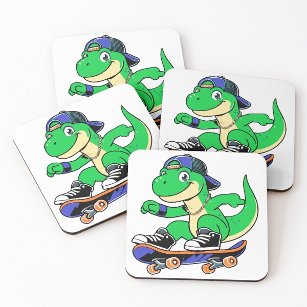 Item preview, "Skater Dinosaur - Cool Retro Streetwear Style" designed and sold by Skully-Studio.