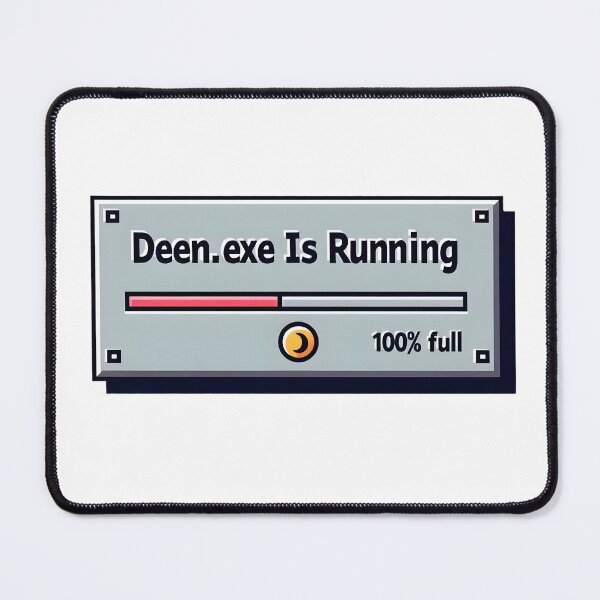 Item preview, Deen.exe Is Running 100% Muslim T-Shirt | Retro Tech Islamic Streetwear Tee for Urban Faith Youth designed and sold by Vajid Designs .