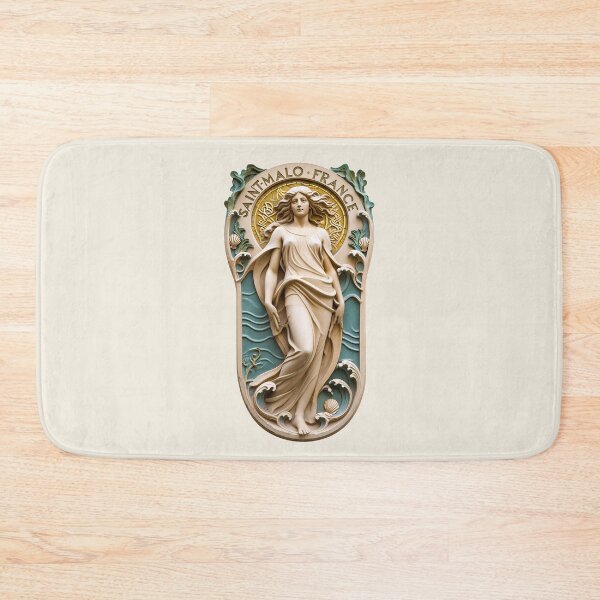 Item preview, SAINT-MALO, FRANCE — Breton Coastal Allegory Art Nouveau Relief designed and sold by FrancophileFun.