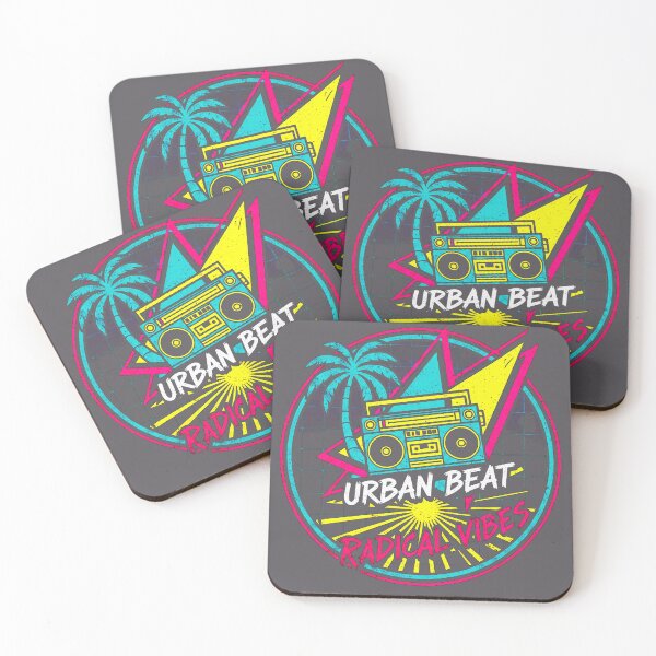 Item preview, Urban Beat Radical Vibes - Retro 80s Synthwave Boombox Art designed and sold by Dimu Co..
