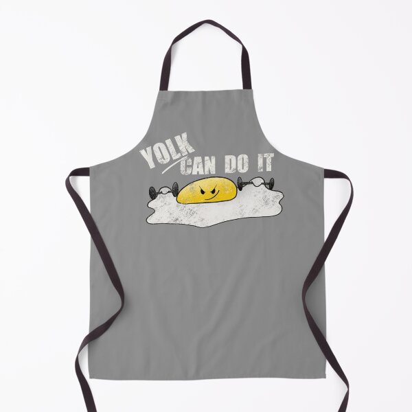 Item preview, Yolk Can Do It - Funny Egg Gym Pun Illustration designed and sold by TheArtOfTreble.
