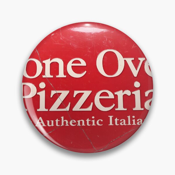 Item preview, Vintage cracked red stone oven pizzeria sign with authentic Italian text designed and sold by Creative88Art.
