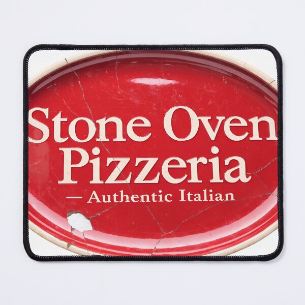 Item preview, Vintage cracked red stone oven pizzeria sign with authentic Italian text designed and sold by Creative88Art.