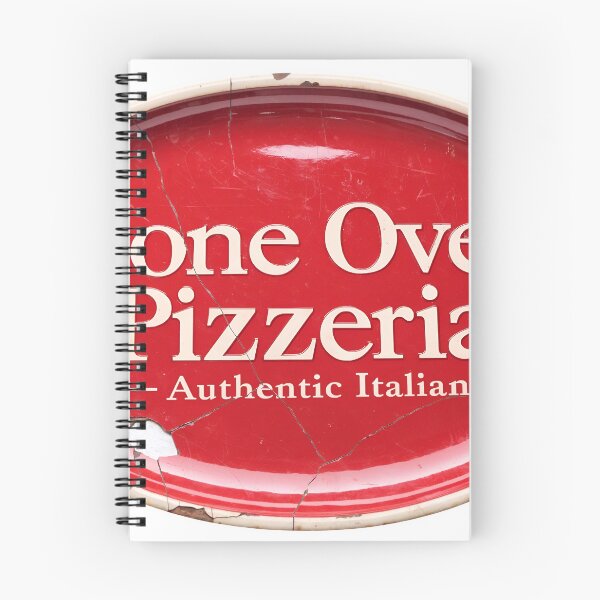 Item preview, Vintage cracked red stone oven pizzeria sign with authentic Italian text designed and sold by Creative88Art.