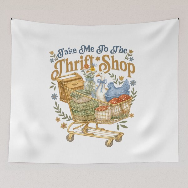 Item preview, Take Me To The Thrift Shop Vintage Cottagecore Goose designed and sold by Ali-printshop.