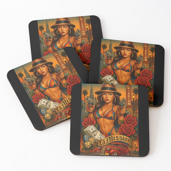 Item preview, La Mission Hustler – Bay Area Lowrider Queen designed and sold by DyfunctionalTee.