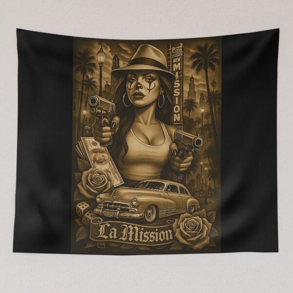 Item preview, La Mission Reina – Vintage Bay Area Street Queen designed and sold by DyfunctionalTee.