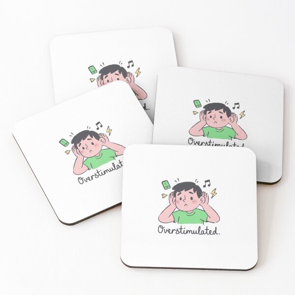 Item preview, Overstimulated - Funny art designed and sold by TrendAndTinsel.