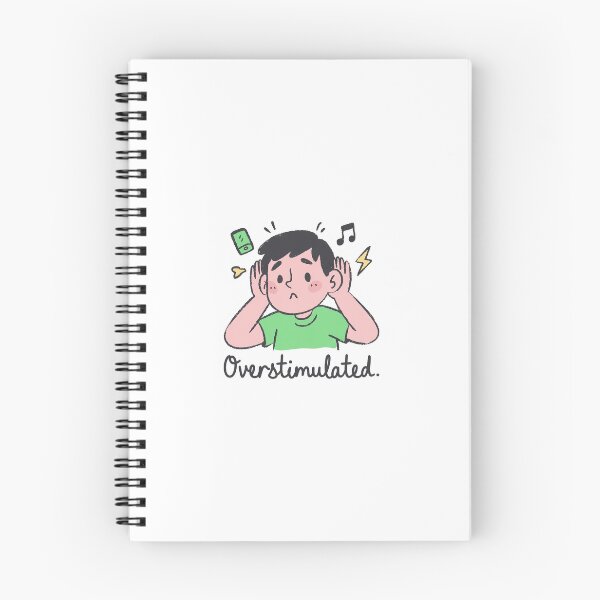 Item preview, Overstimulated - Funny art designed and sold by TrendAndTinsel.