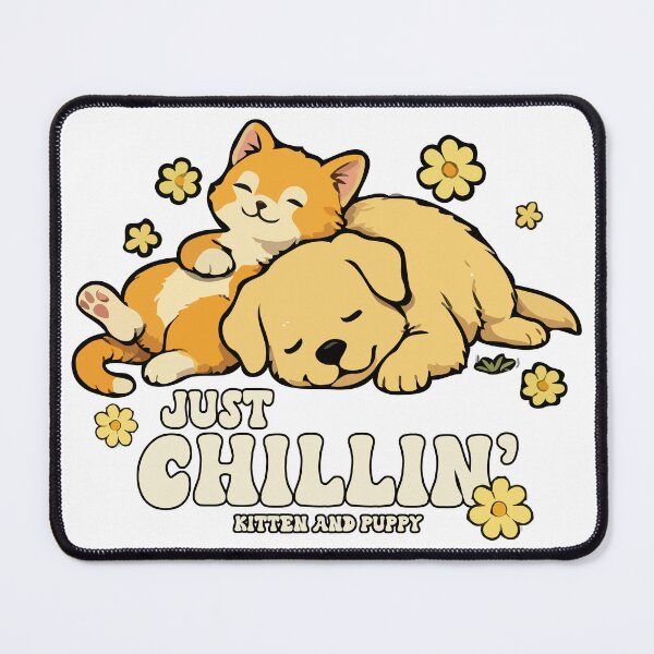 Item preview, Just Chillin' Kitten and Puppy designed and sold by wingstar.