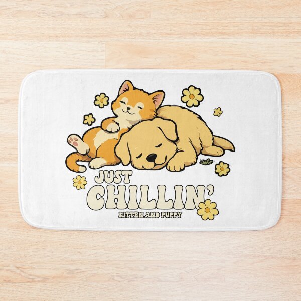 Item preview, Just Chillin' Kitten and Puppy designed and sold by wingstar.