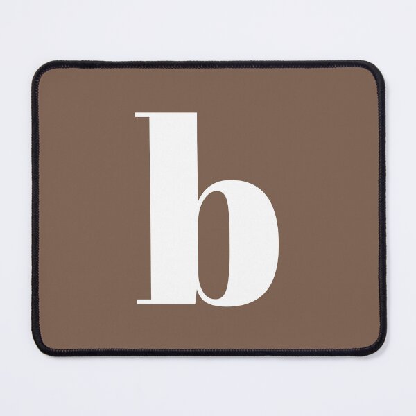Item preview, Letter B Monogram Phone Case Mocha Brown Gift, Modern Script Letter B Blanket Cozy Birthday Gift, Mocha Brown Initial B Journal Graduation Gift, Elegant Letter B Decorative Pillow Wedding Gift designed and sold by Noe Mill.