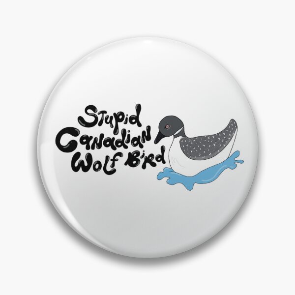 Item preview, Stupid Canadian wolf bird (HR) designed and sold by frog & rose .