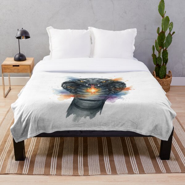 Item preview, Mystical Watercolor Cobra - Celestial Serpent Art designed and sold by MoonSoul Studio.