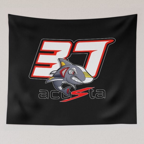 Item preview, Pedro Acosta #37 3D Shark RED KTM MotoGP Tiburon Name Logo Black designed and sold by Fan Art Station .