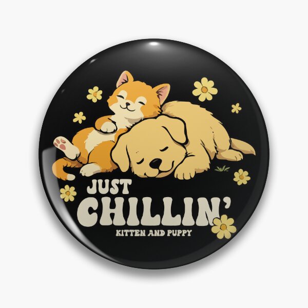 Item preview, Just Chillin' Kitten and Puppy designed and sold by wingstar.
