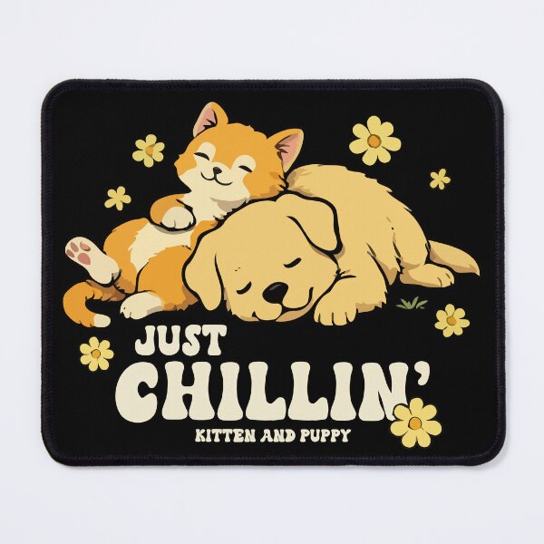 Item preview, Just Chillin' Kitten and Puppy designed and sold by wingstar.