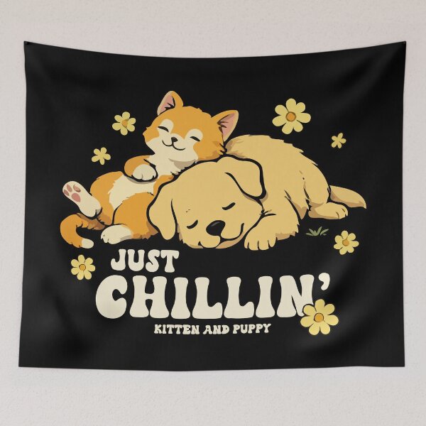 Item preview, Just Chillin' Kitten and Puppy designed and sold by wingstar.