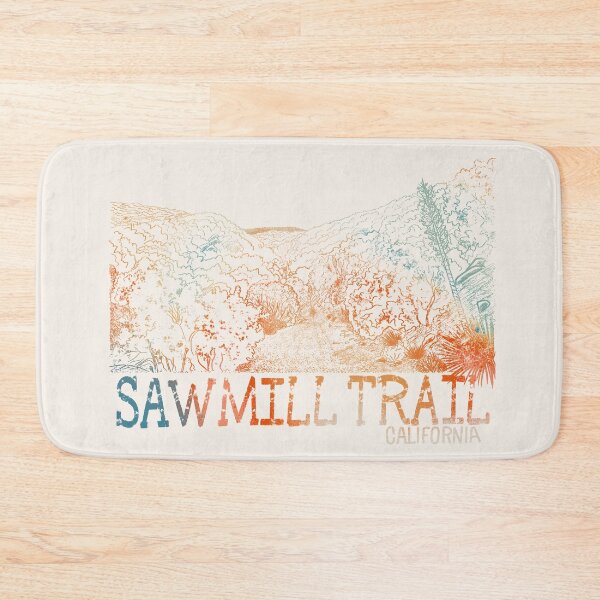 Item preview, Sawmill Trail California - Vintage Hiking Landscape Illustration designed and sold by TheArtOfTreble.