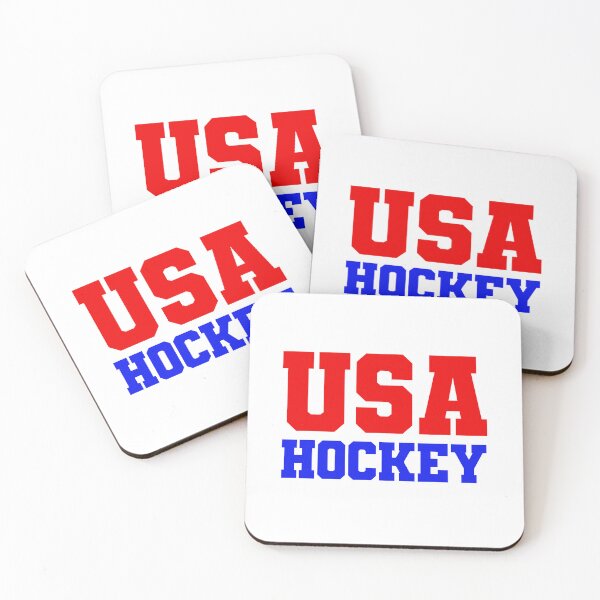 Item preview, USA Hockey, Red and Blue Bold Sports designed and sold by Memes N Lore .