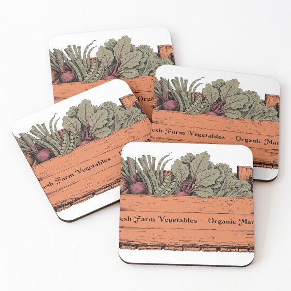 Item preview, Fresh organic vegetables in wooden crate for market sale designed and sold by Creative88Art.