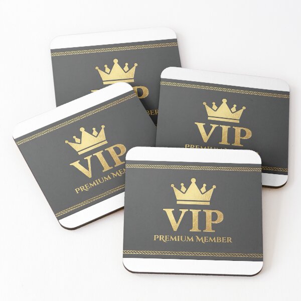 Item preview, VIP premium membership card with golden crown and rope design designed and sold by Creative88Art.
