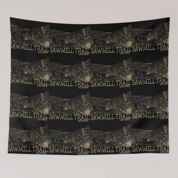 Item preview, Sawmill Trail California - Dark Night Hiking Landscape Art designed and sold by TheArtOfTreble.