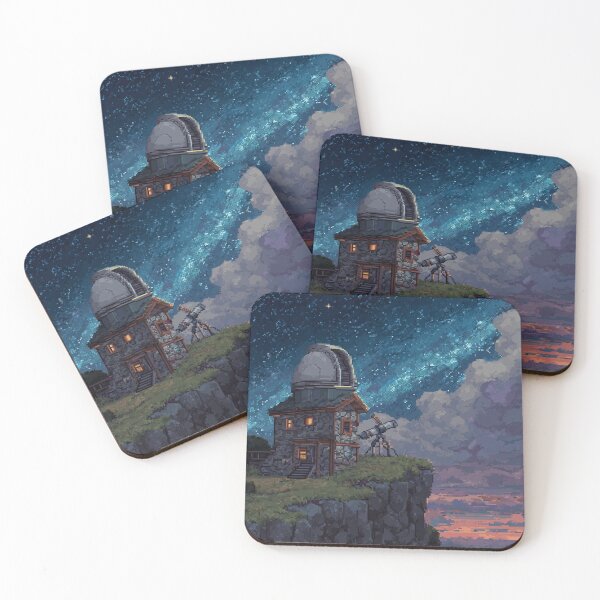 Item preview, Pixel Art Observatory on Starry Cliff designed and sold by Rtymer.
