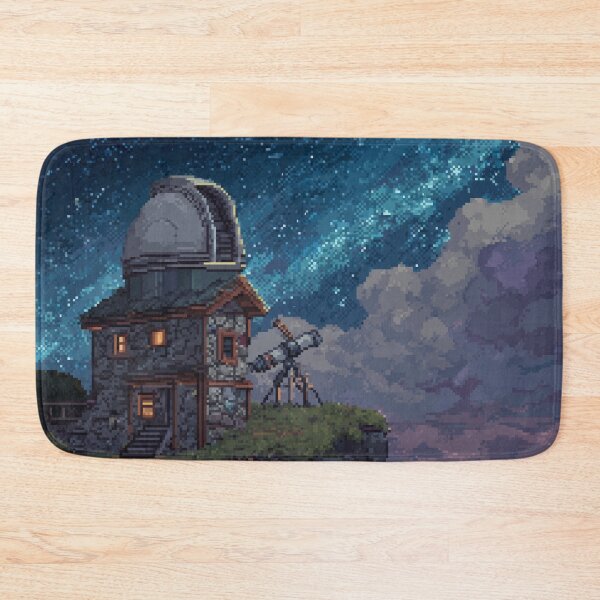 Item preview, Pixel Art Observatory on Starry Cliff designed and sold by Rtymer.