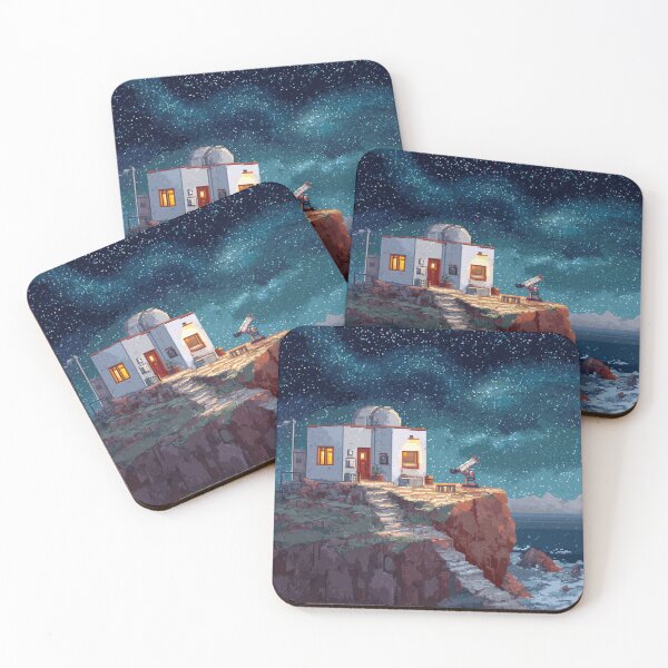 Item preview, Pixel Art Observatory on Starry Cliff designed and sold by Rtymer.