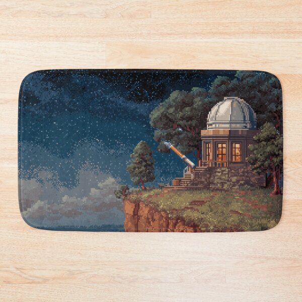Item preview, Pixel Art Observatory on Starry Cliff designed and sold by Rtymer.