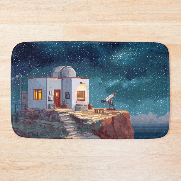 Item preview, Pixel Art Observatory on Starry Cliff designed and sold by Rtymer.