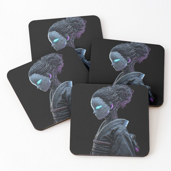 Item preview, Cyberpunk Android Geisha Cracked Porcelain designed and sold by BassLineDesign.
